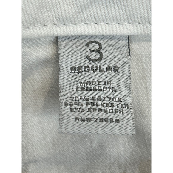 Chicos Platinum Jeans Womens 3 Beige Denim Flare Leg Ultimate Fit - Picture 4 of 9